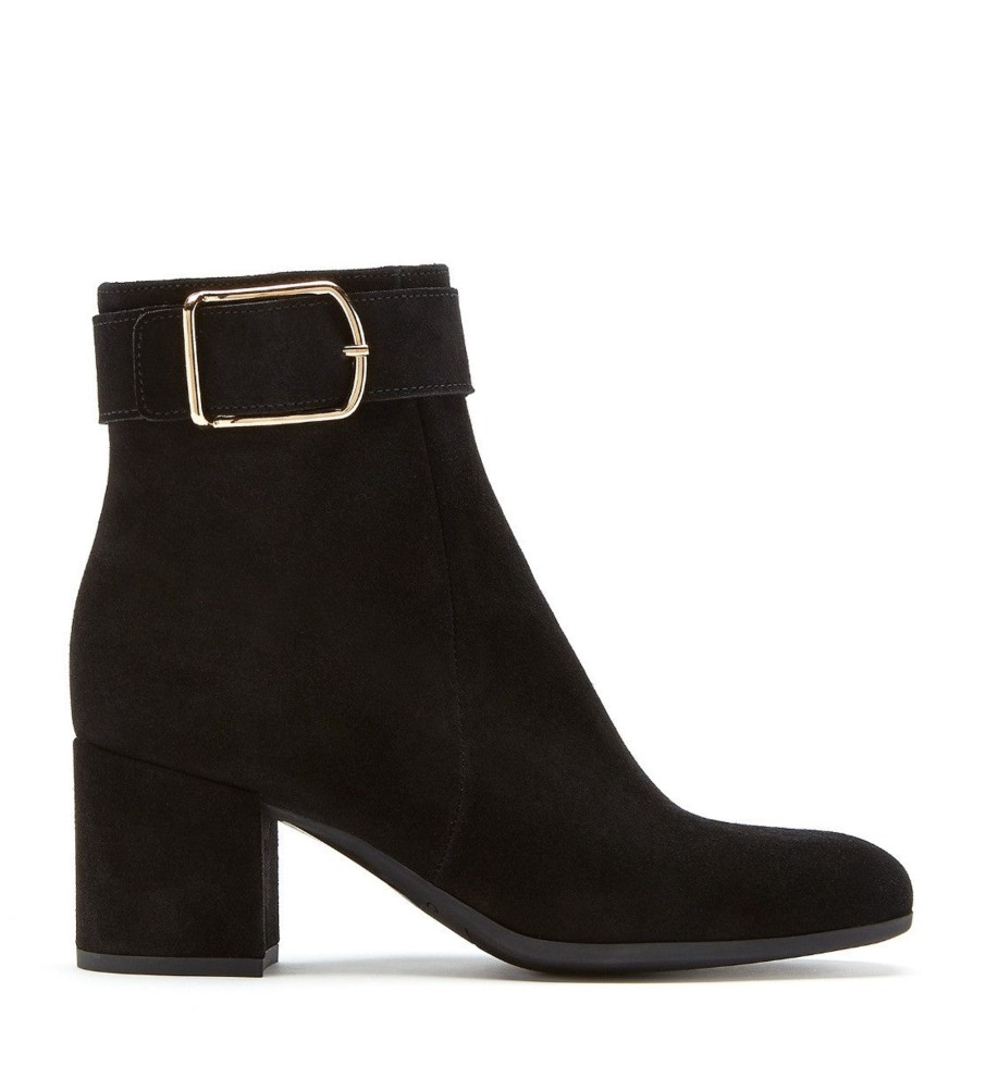 Femmes La Canadienne Bottes D'Hiver | Jesse Noir Suede