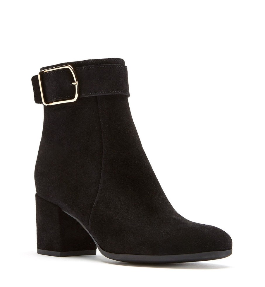 Femmes La Canadienne Bottes D'Hiver | Jesse Noir Suede